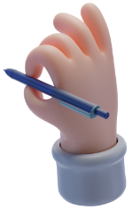 Writing hand illustration